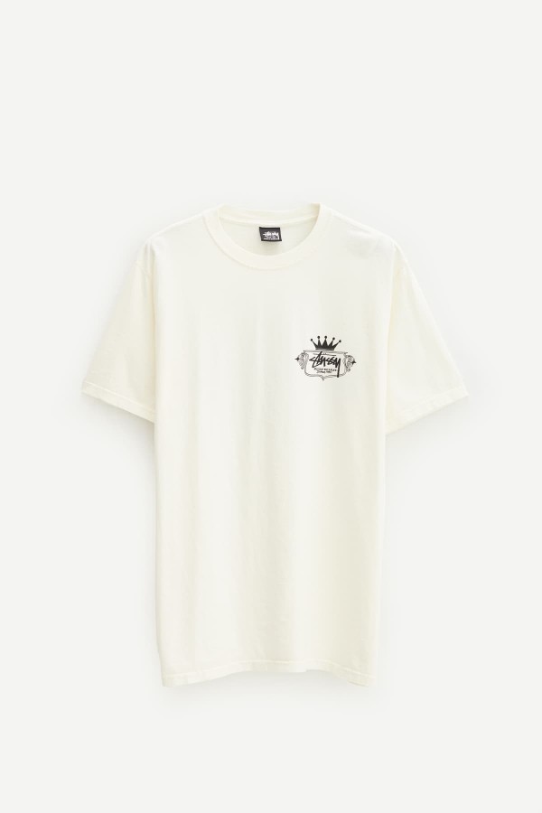 STUSSY NATURAL BUILT TO LAST PIG DYED T SHIRT