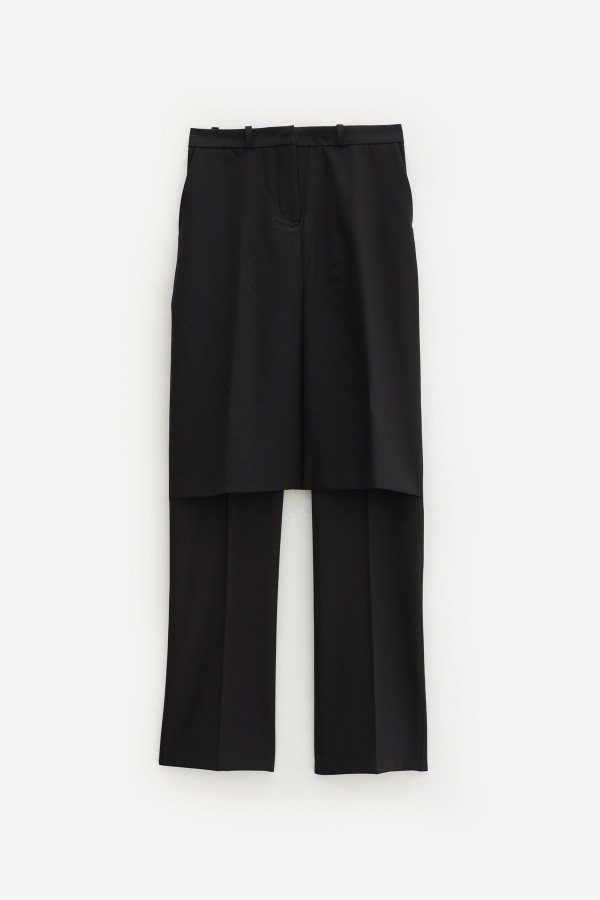 COPERNI BLACK SKIRT TAILORED TROUSERS IAMNUE