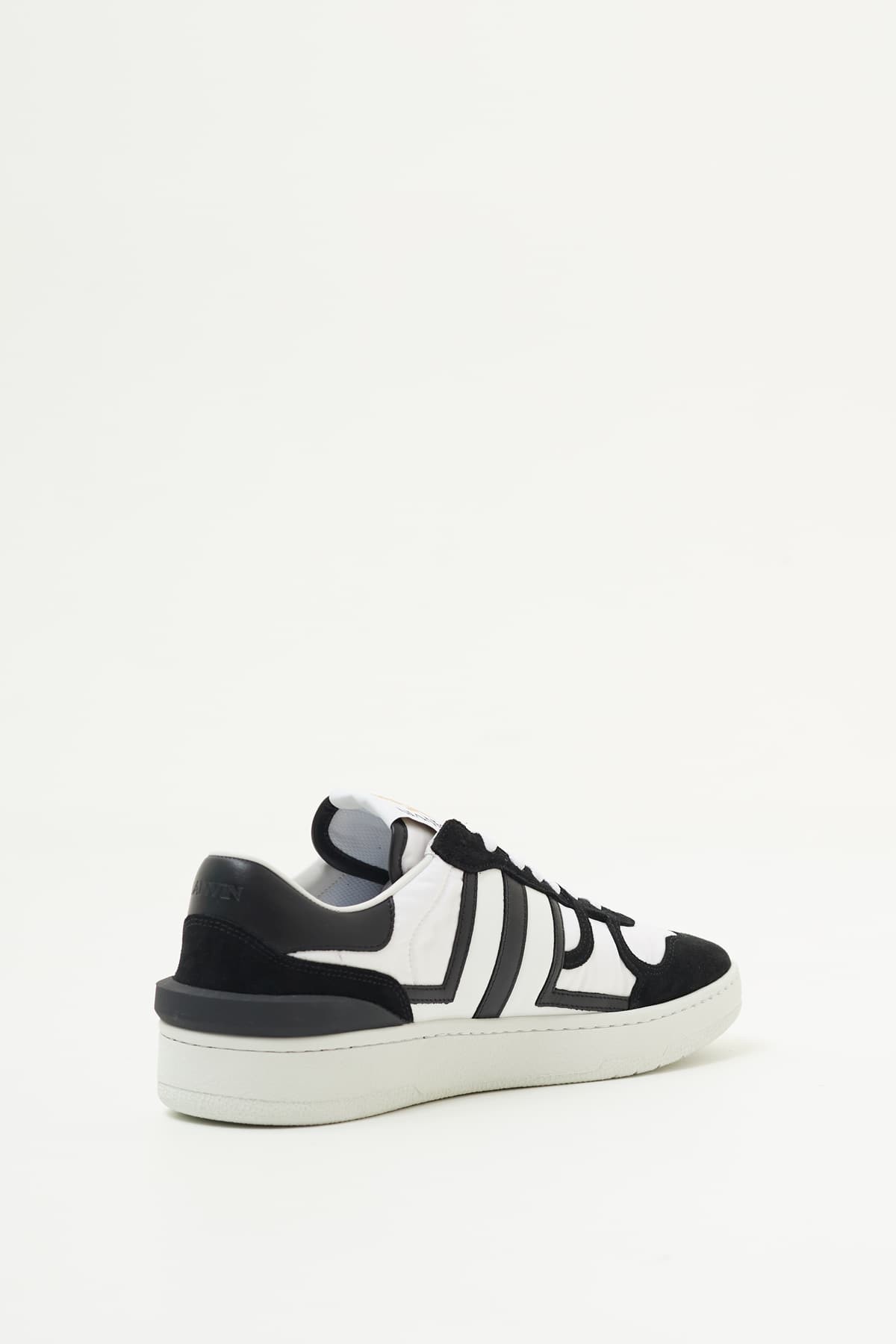 LANVIN OPTIC WHITE BLACK CLAY SNEAKERS IAMNUE