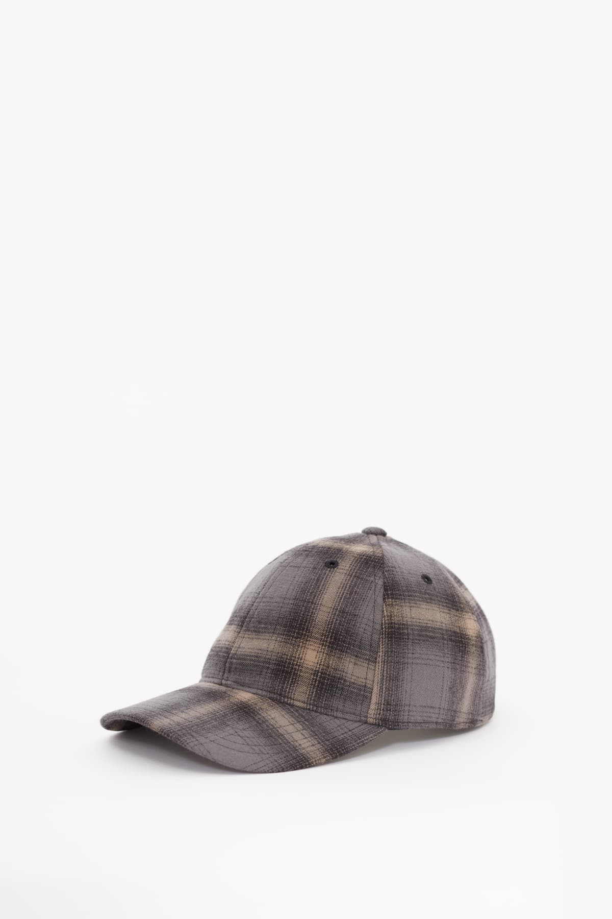 OUR LEGACY OYSTER CHECK BALLCAP HAT IAMNUE