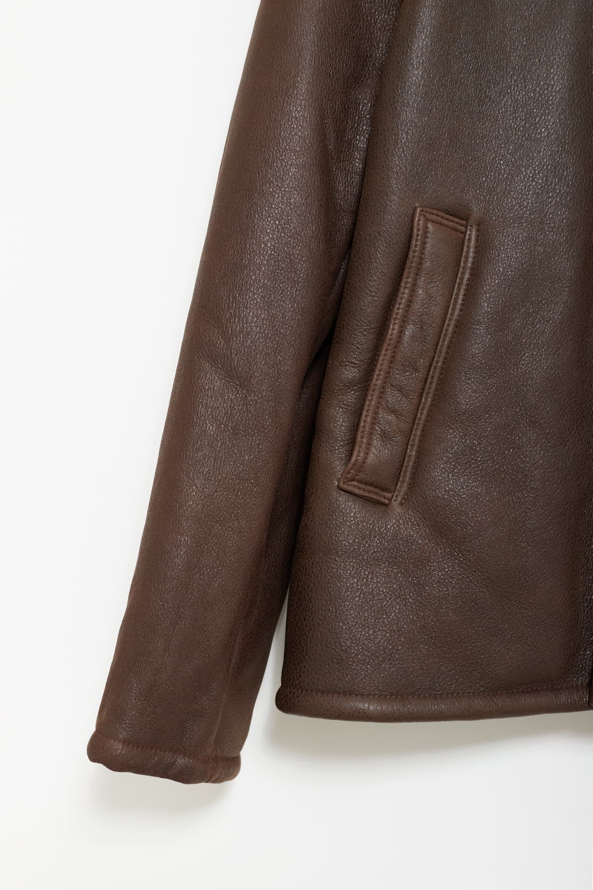 OUR LEGACY RUSTIC BROWN GRAIN ALASKA LEATHER JACKET IAMNUE