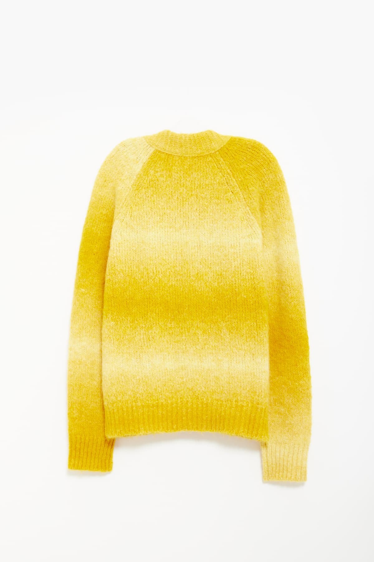 SUNFLOWER YELLOW OMBRE ZIP CARDIGAN IAMNUE