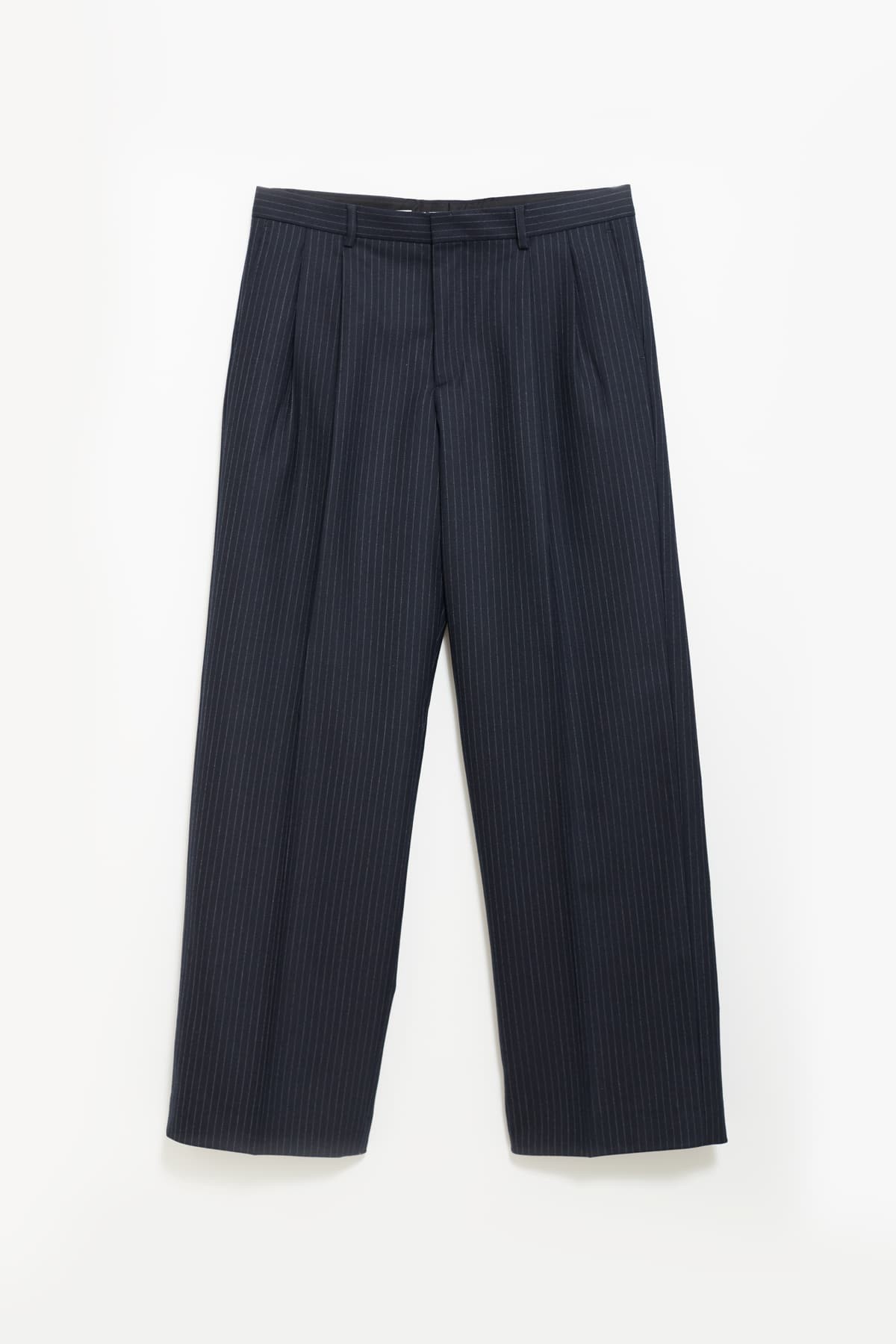 SUNFLOWER NAVY WIDE PLEATED TROUSER IAMNUE