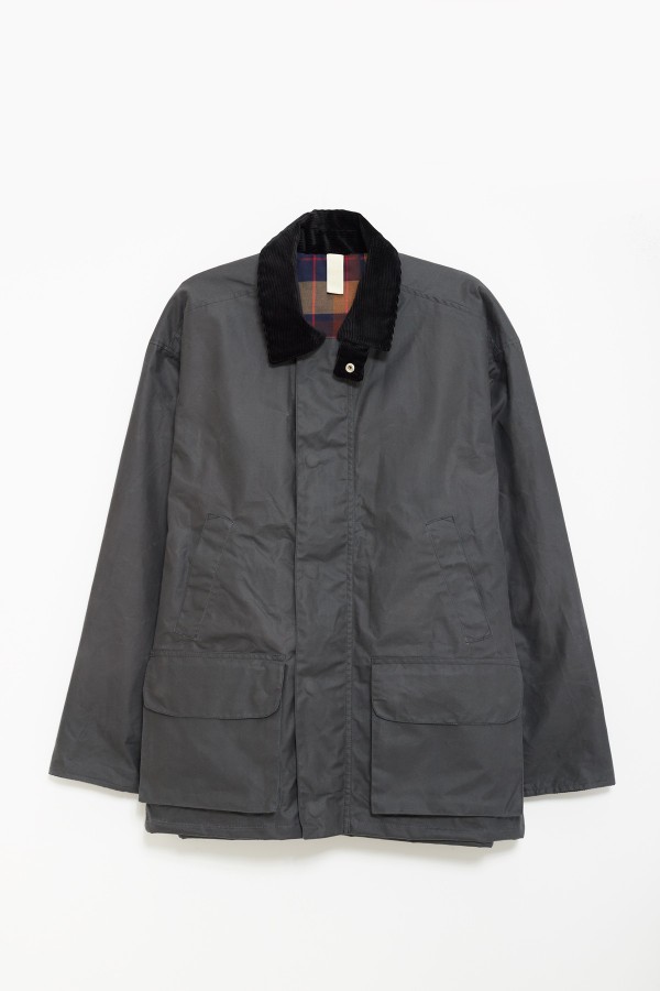 SUNFLOWER GREY WAXED LEISURE JACKET IAMNUE