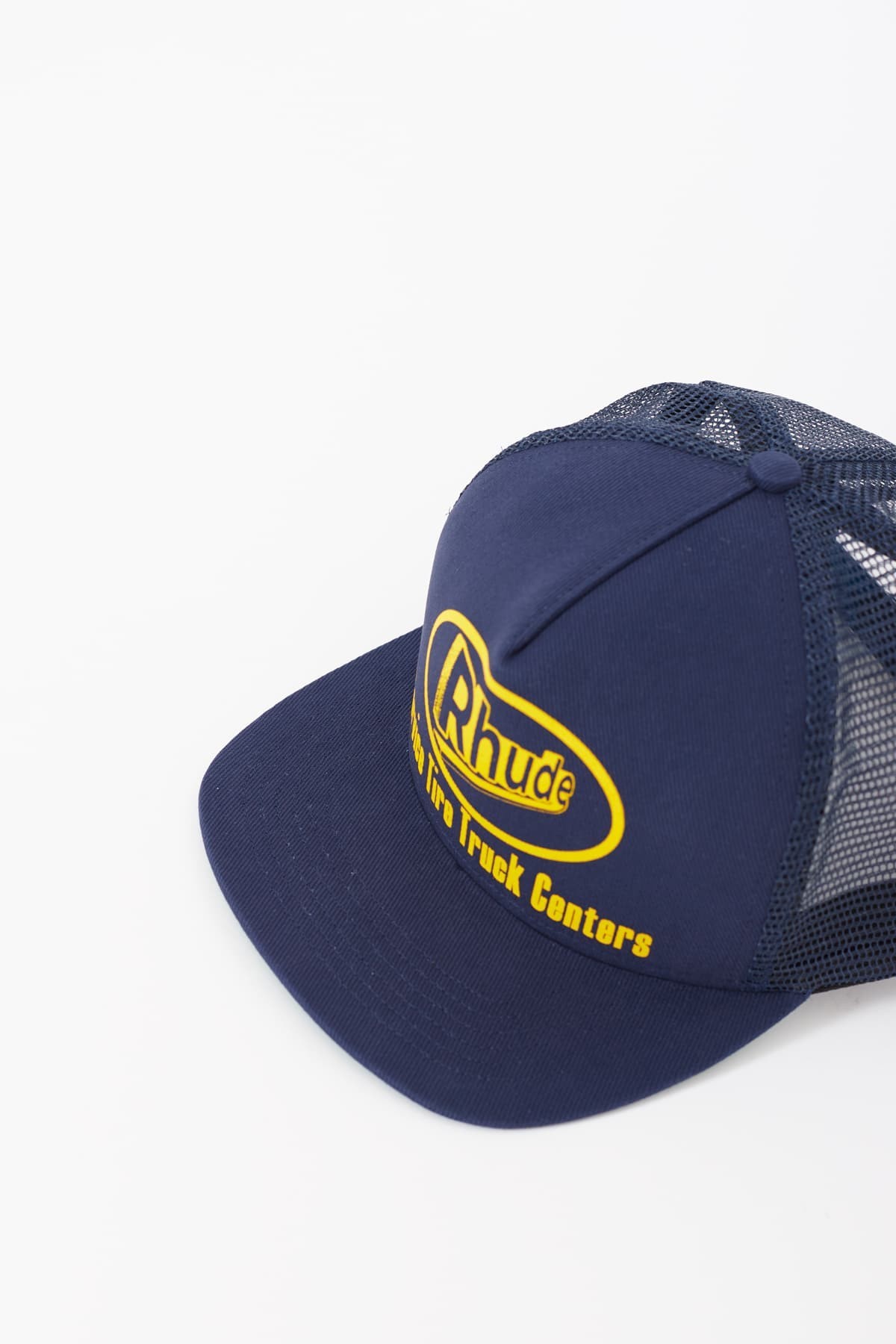 RHUDE NAVY SERVICE TRUCKER HAT IAMNUE