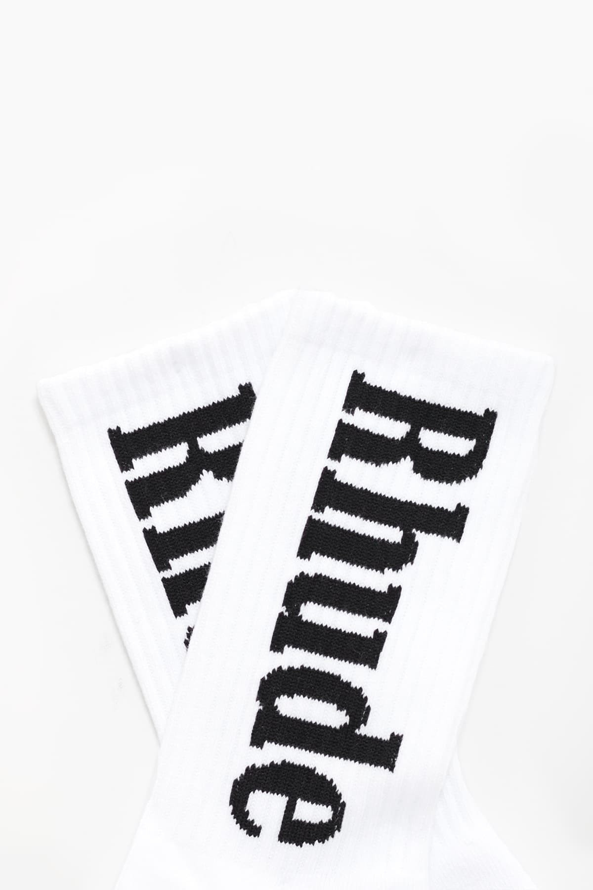 RHUDE WHITE LOGO SOCK IAMNUE