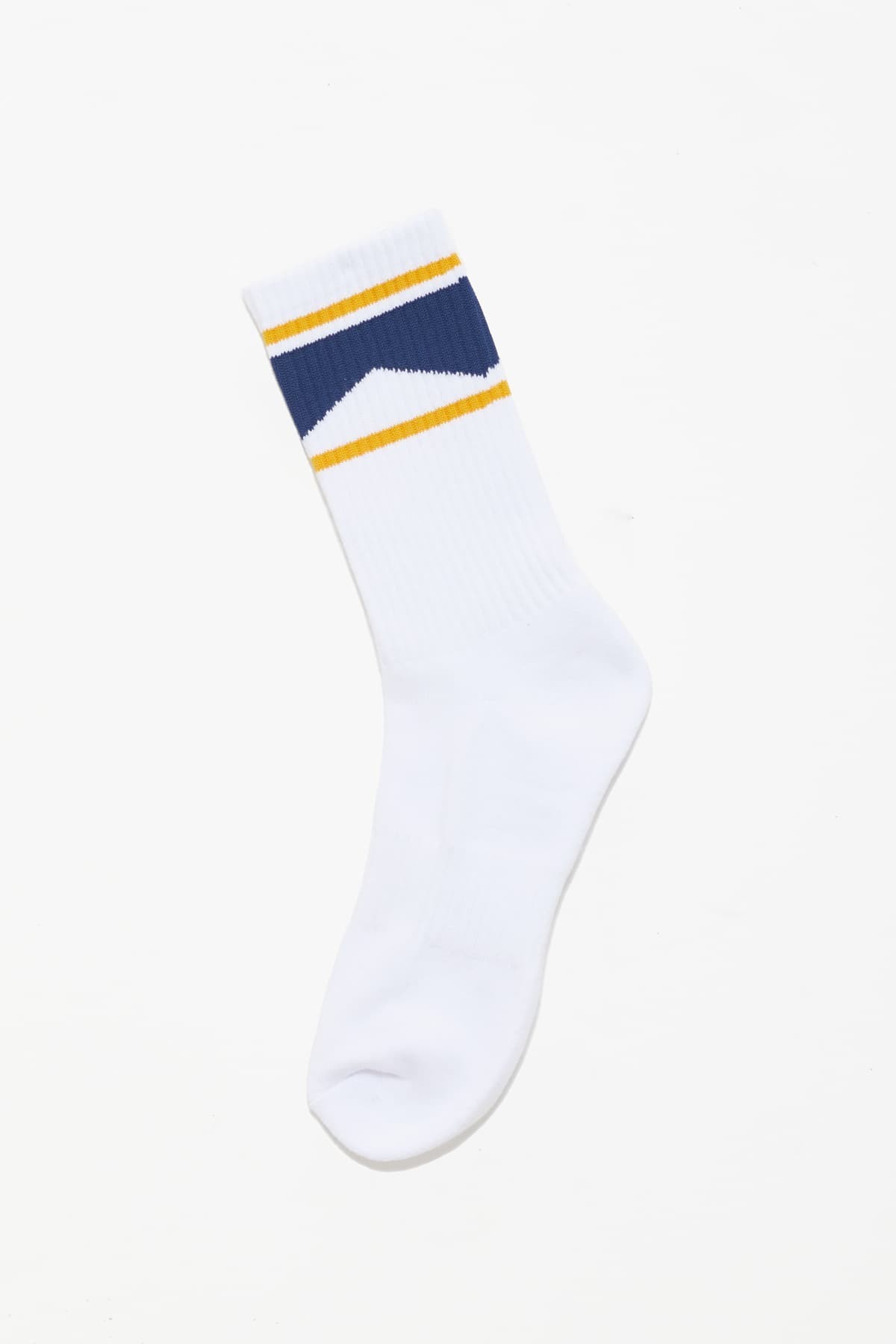 RHUDE WHITE CHEVRON SOCK IAMNUE
