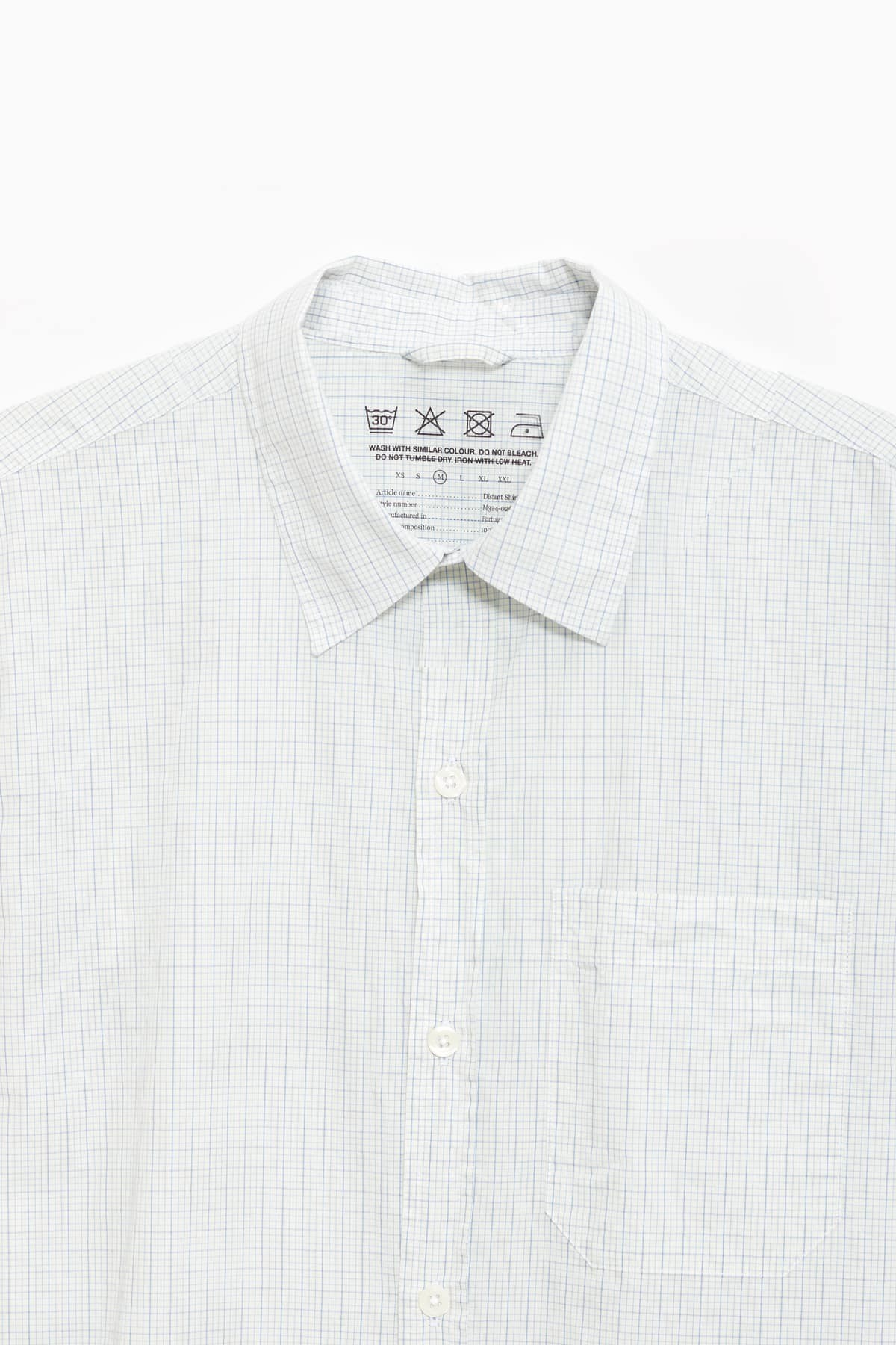MFPEN TABLE CHECK DISTANT SHIRT IAMNUE