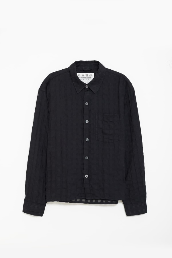 MFPEN BLACK CHECK PRIORITY SHIRT IAMNUE