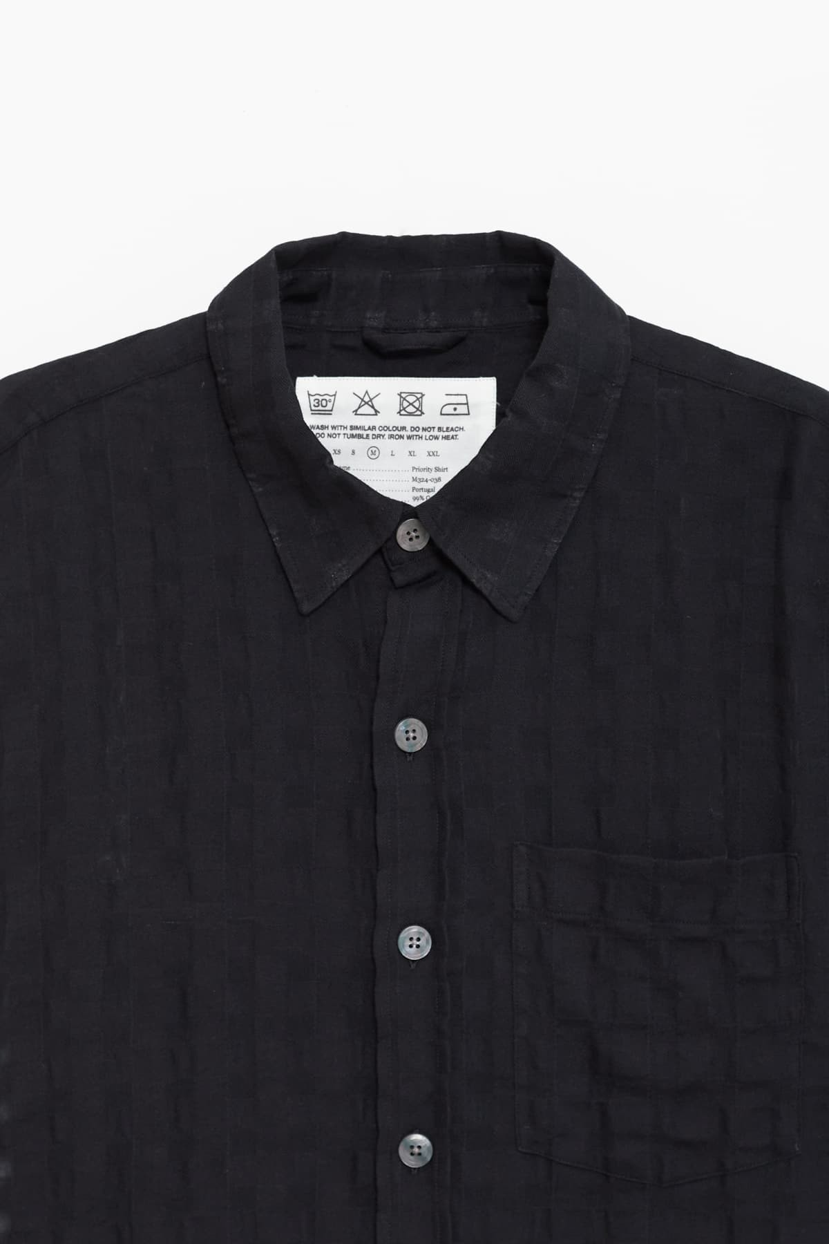 MFPEN BLACK CHECK PRIORITY SHIRT IAMNUE