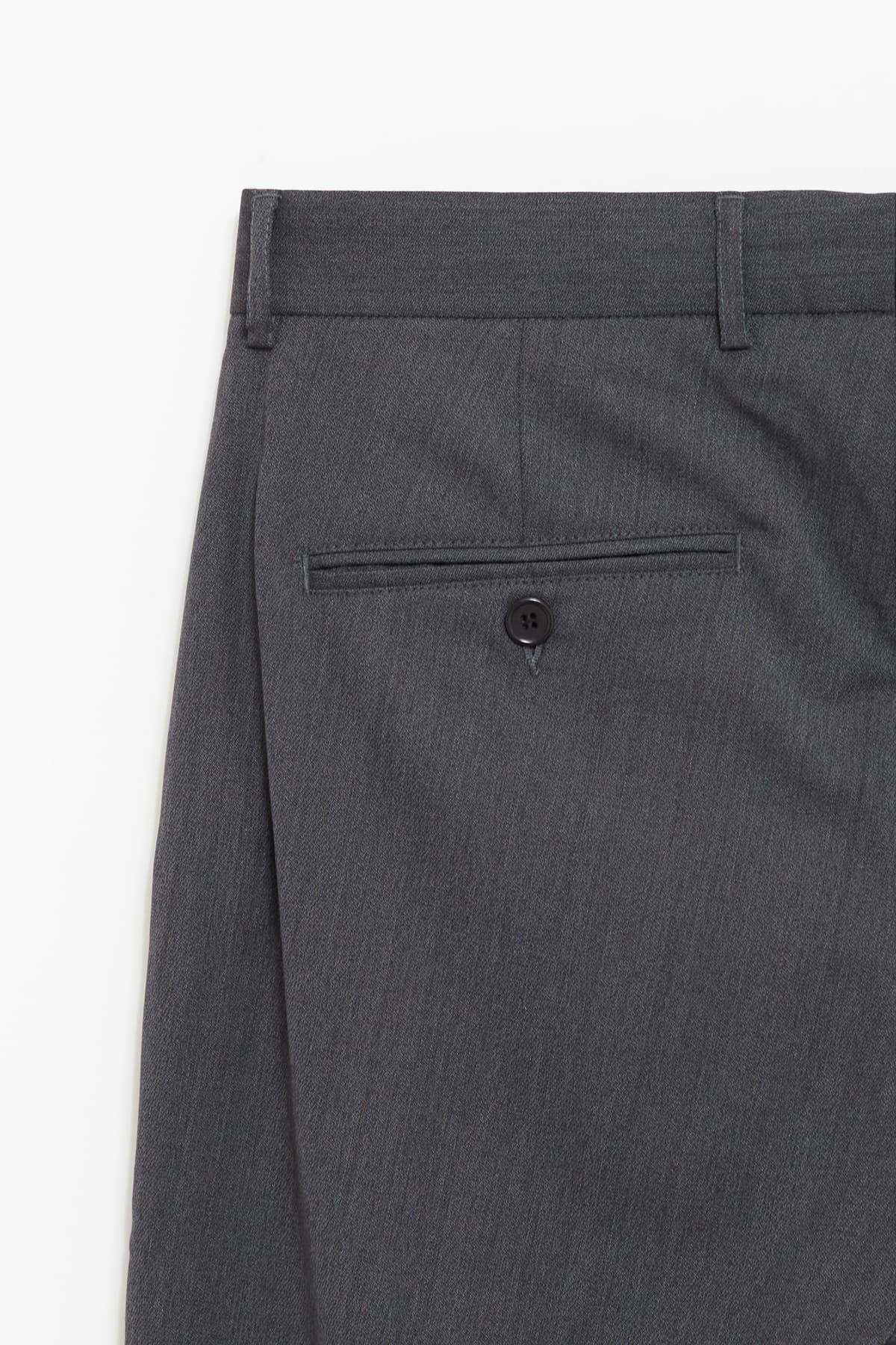 MFPEN DARK GREY WOOL SERVICE TROUSERS IAMNUE