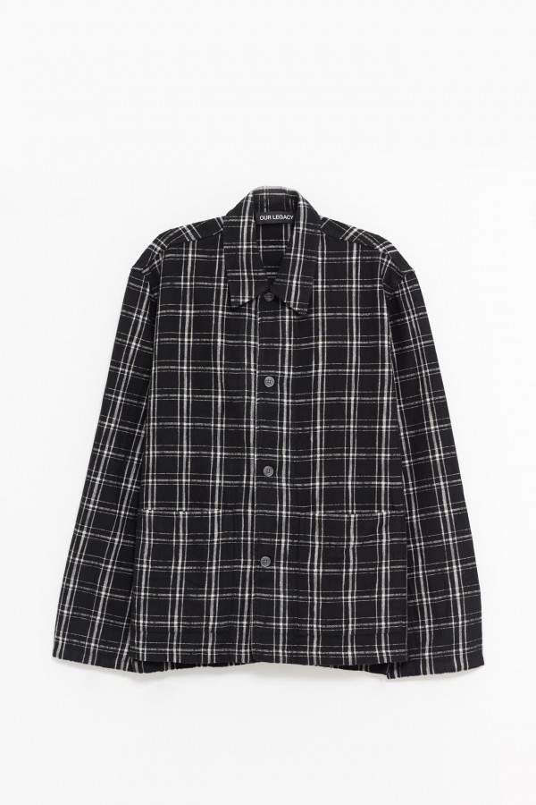 OUR LEGACY HAVEN BLACK WHITE JACKET IAMNUE