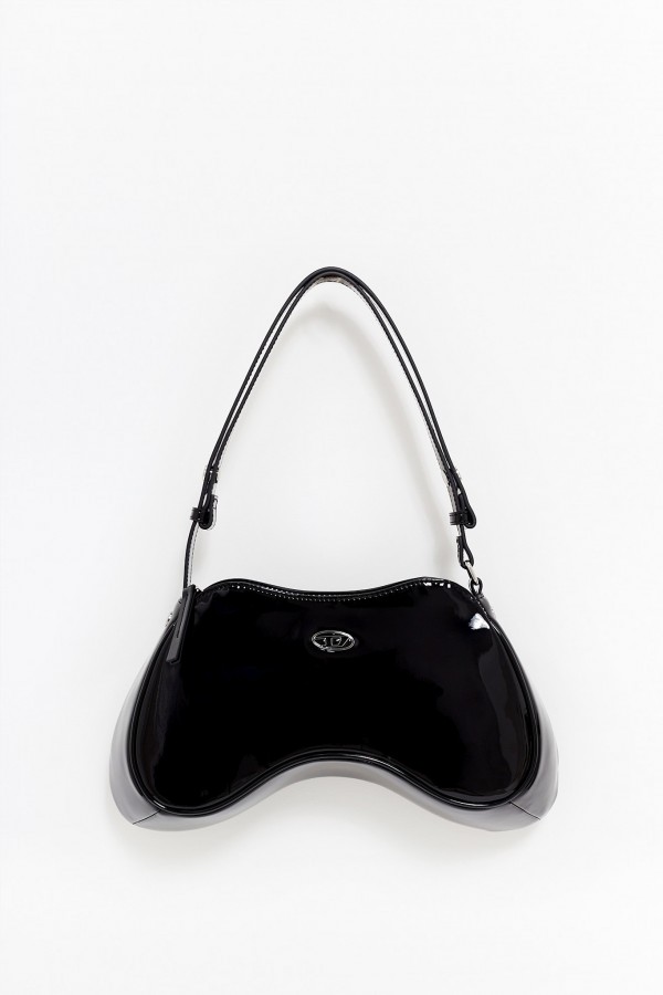 DIESEL BLACK PLAY SHOULDER BAG IAMNUE