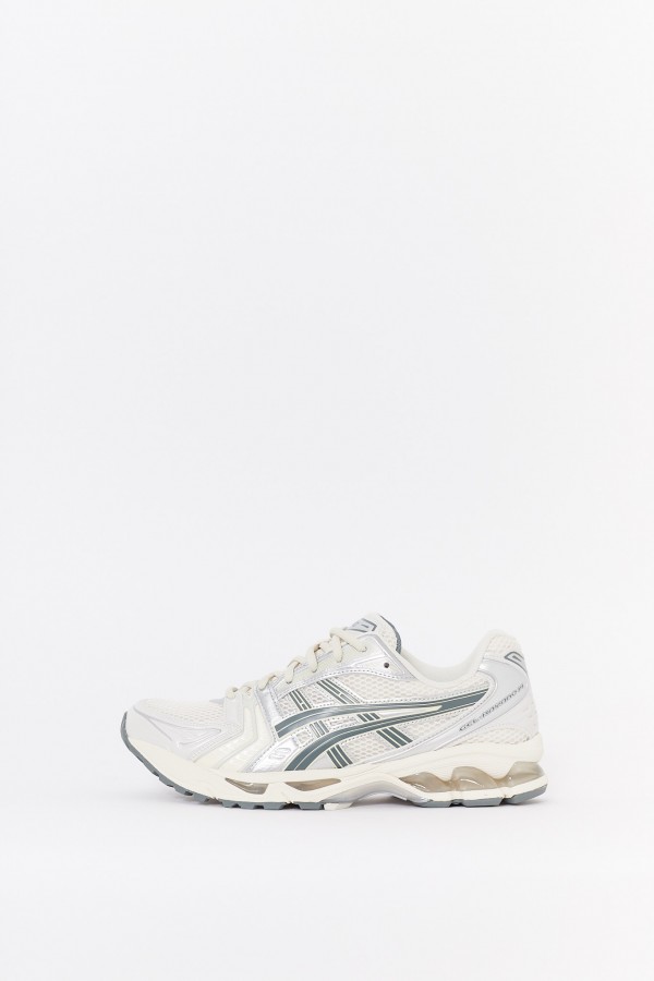 ASICS BIRCH DARK PEWTER GEL KAYANO 14 SNEAKERS