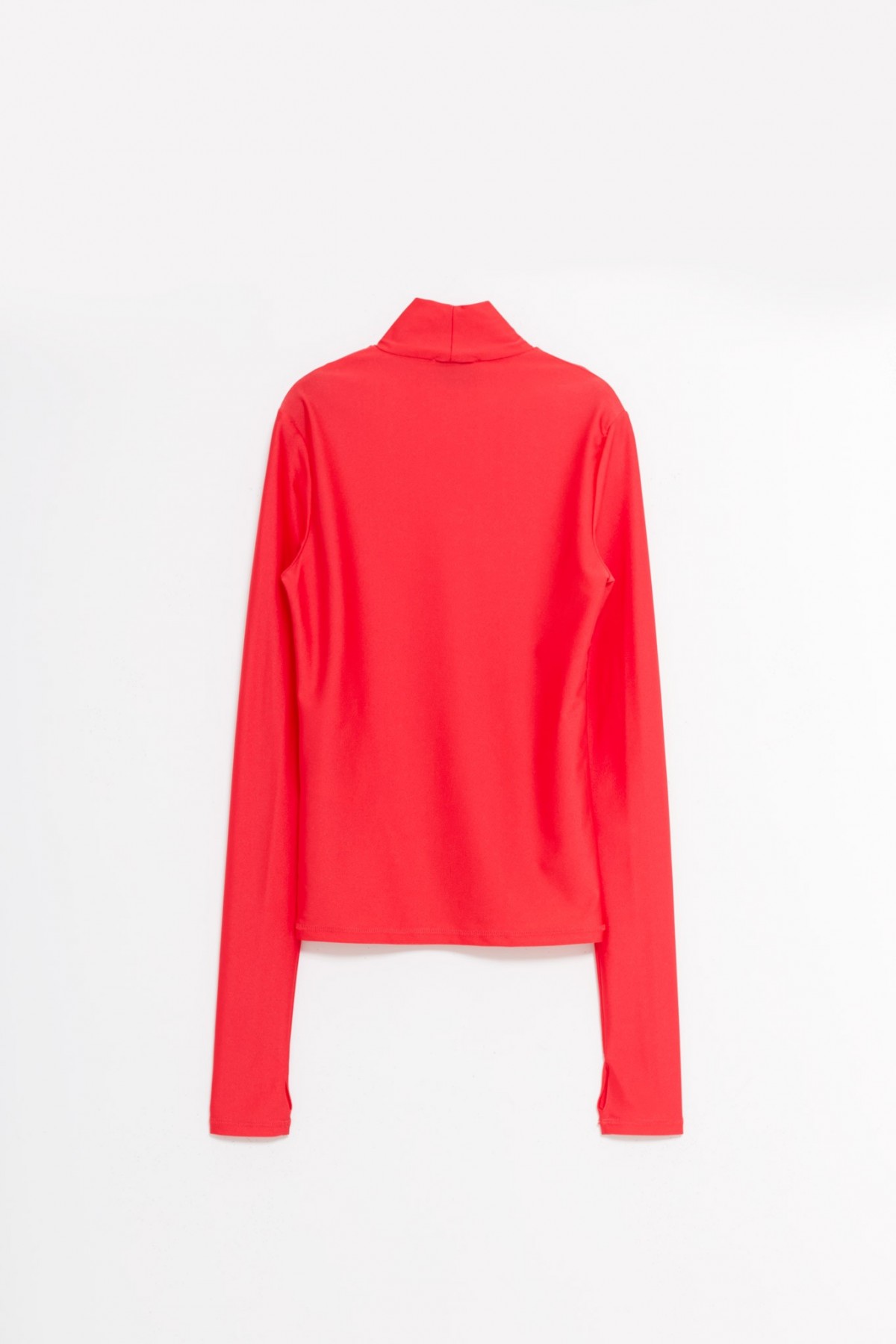 COPERNI RED TIGHT HIGH NECK TOP IAMNUE