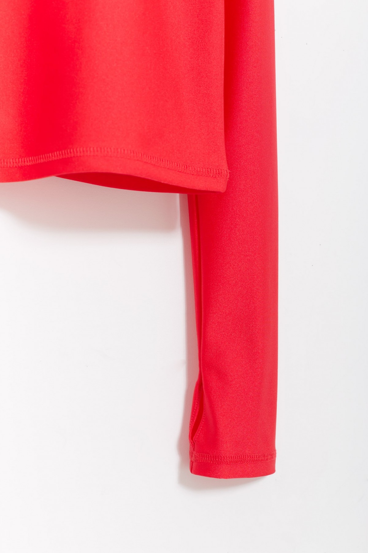 COPERNI RED TIGHT HIGH NECK TOP IAMNUE