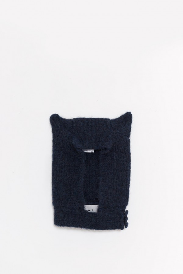 COPERNI BLUE KNITTED HORN BEANIE IAMNUE