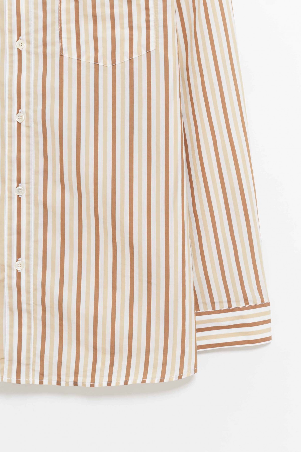 SUNFLOWER BEIGE STRIPE STABLE SHIRT IAMNUE