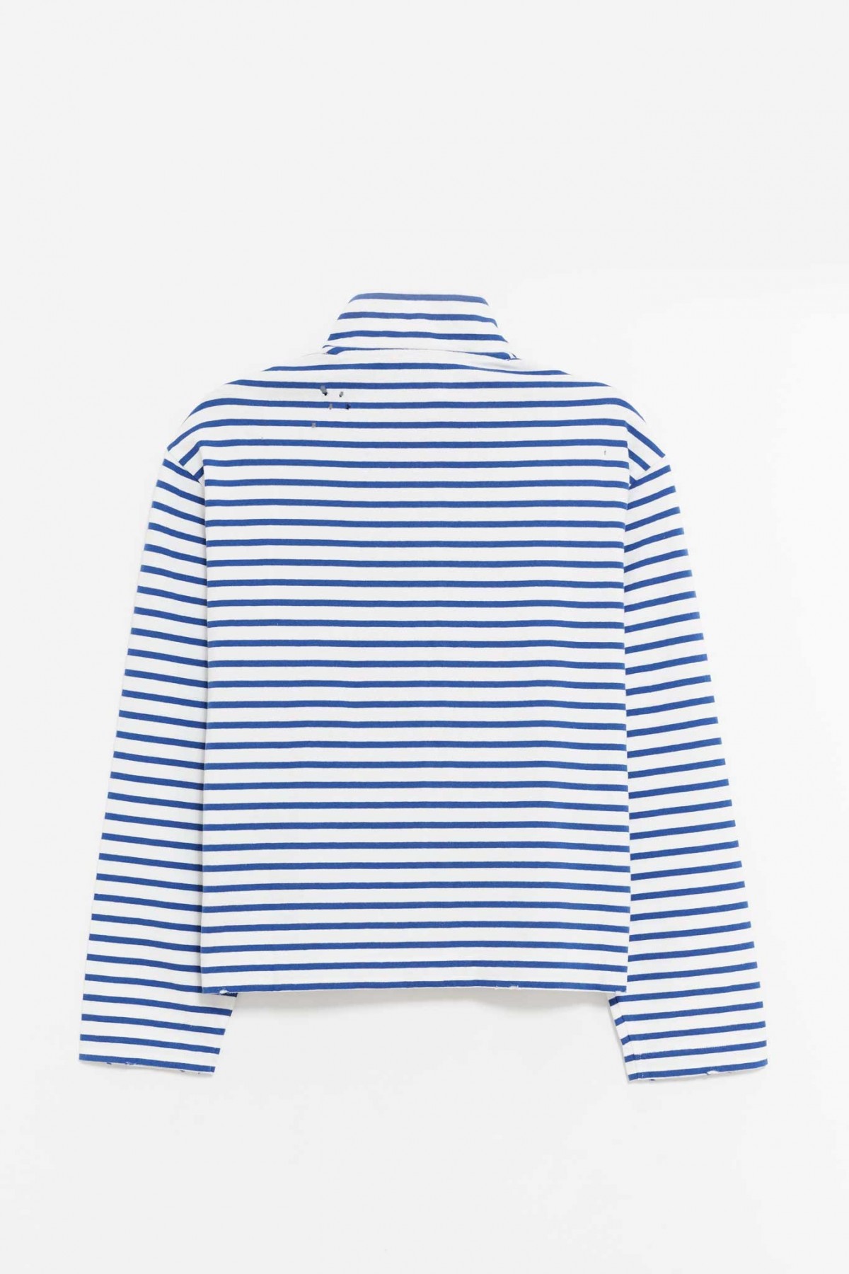 OUR LEGACY GENOVA STRIPE SHRUNKEN FULLZIP POLO IAMNUE