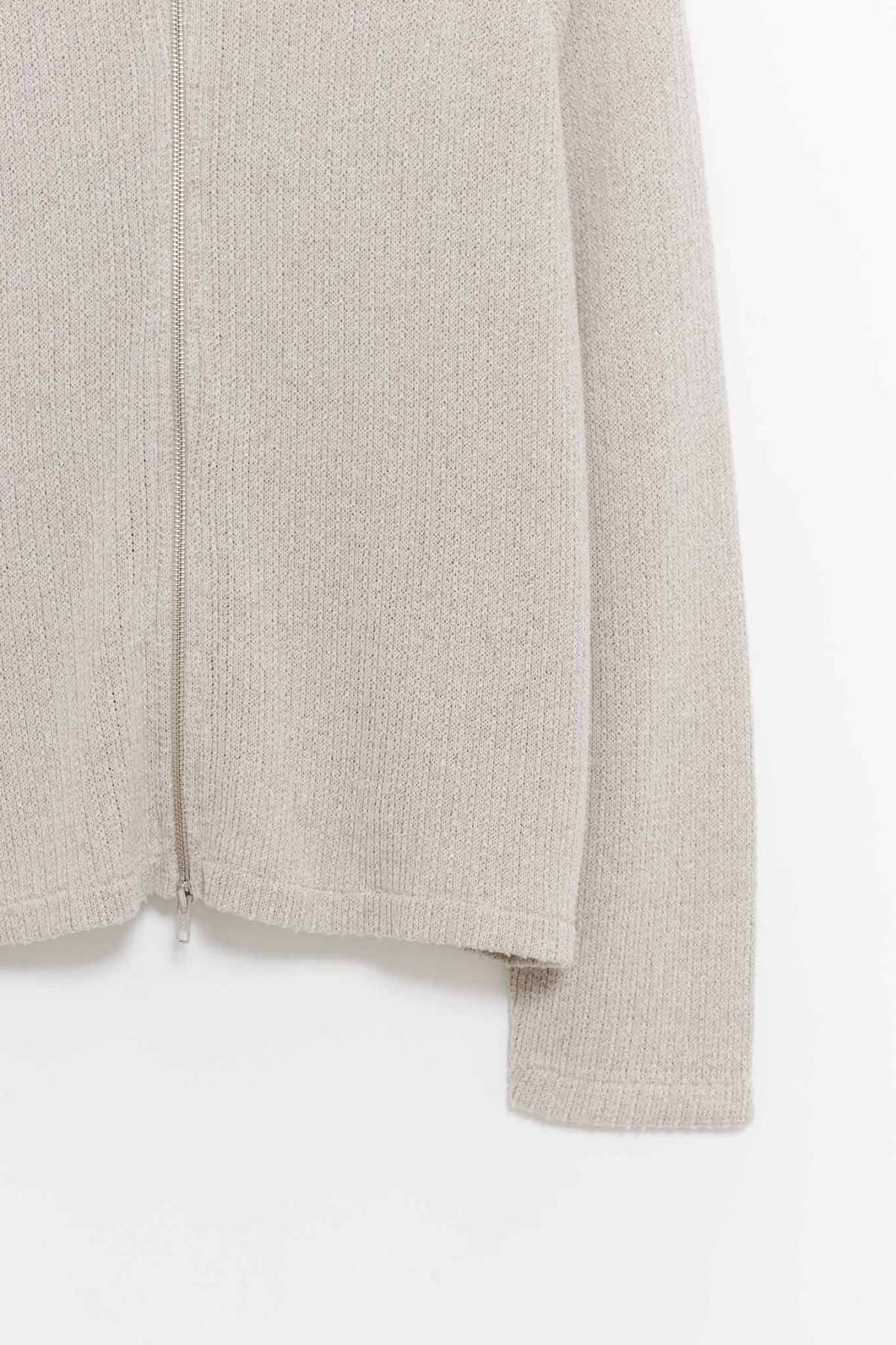 MFPEN OATMEAL LEISURE ZIP UP JACKET IAMNUE