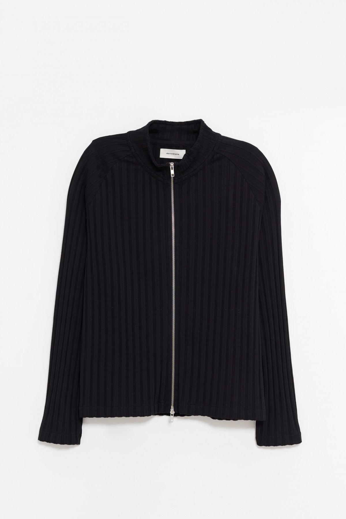 MFPEN BLACK RIB LEISURE ZIP UP JACKET IAMNUE