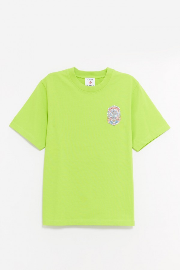 CASABLANCA LIME CASA WAY SKATE T-SHIRT IAMNUE