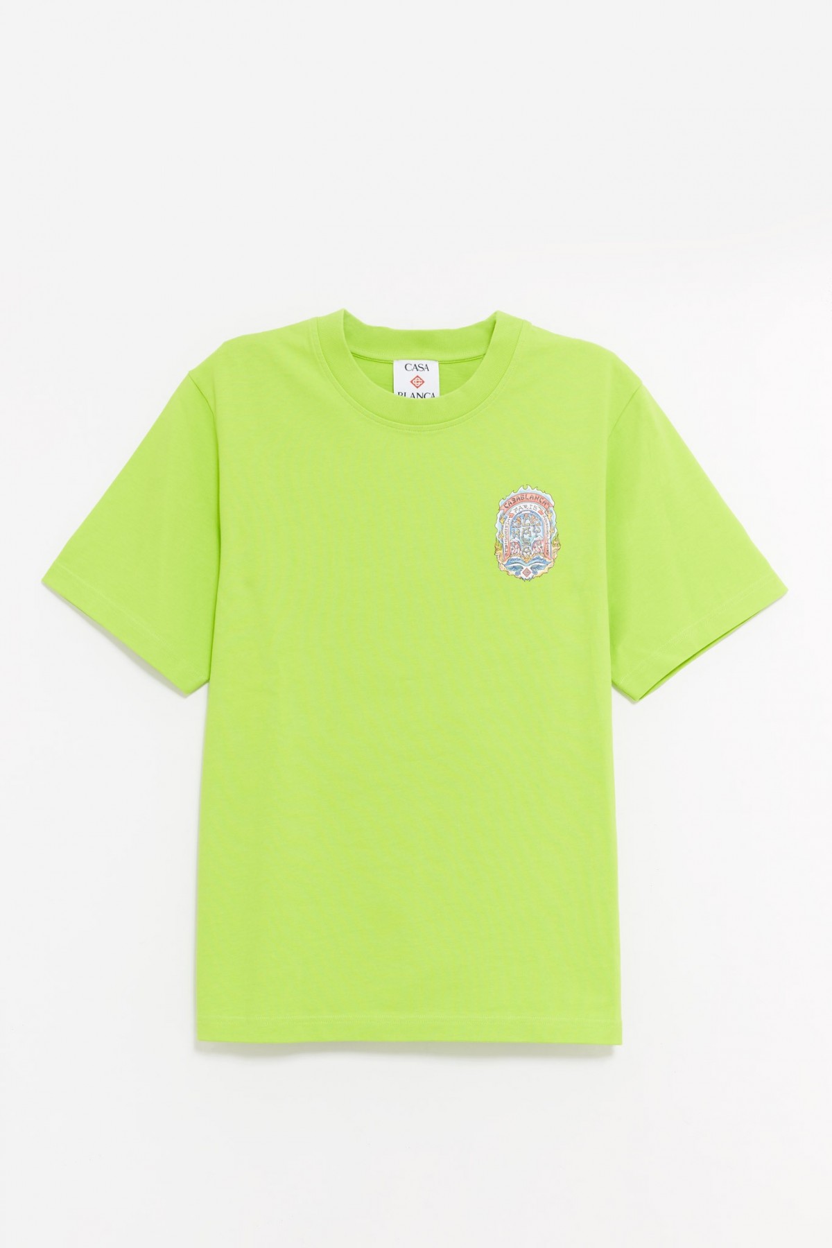 CASABLANCA LIME CASA WAY SKATE T-SHIRT IAMNUE