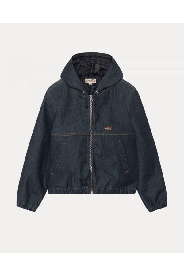 STUSSY RAW INDIGO WORK DENIM JACKET IAMNUE