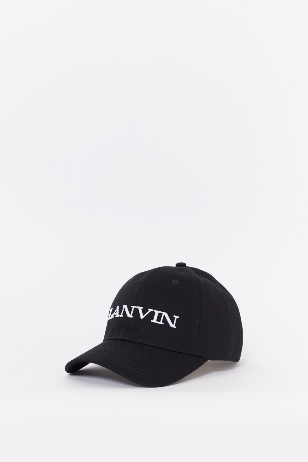LANVIN BLACK BASEBALL CAP IAMNUE