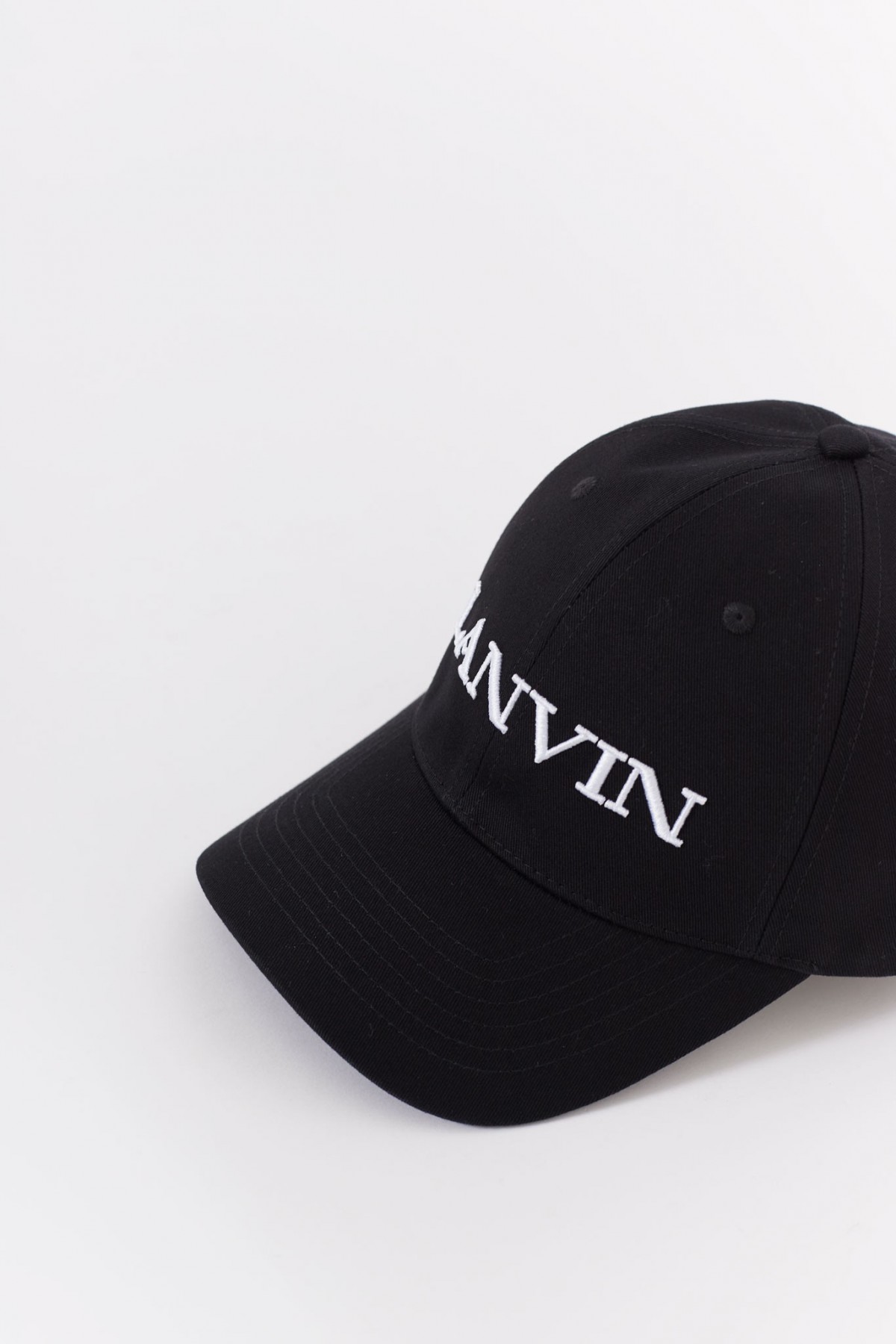 LANVIN BLACK BASEBALL CAP IAMNUE