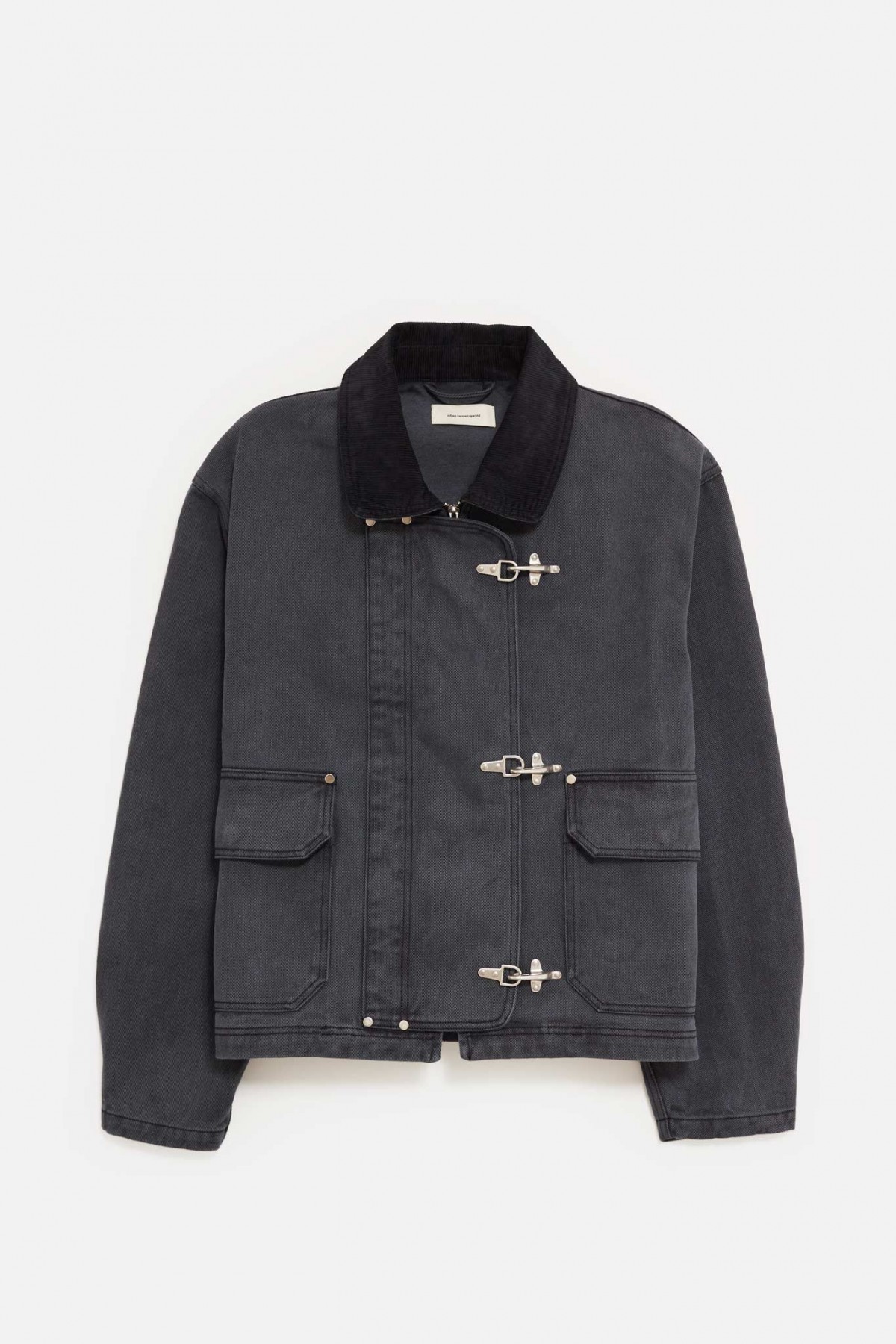 MFPEN WASHED BLACK CLASP JACKET IAMNUE