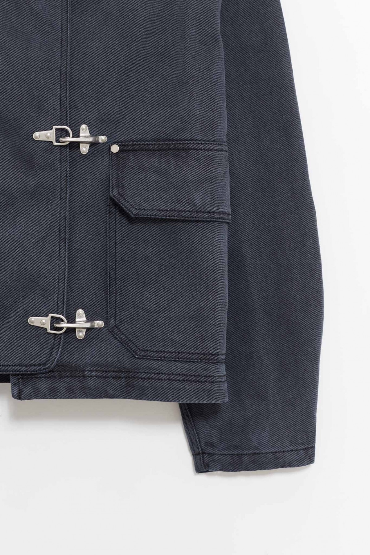 MFPEN WASHED BLACK CLASP JACKET IAMNUE