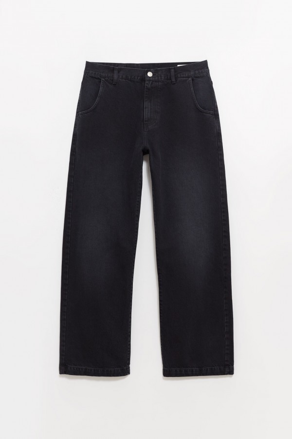 MFPEN FADED BLACK STRAIGHT CUT JEANS IAMNUE