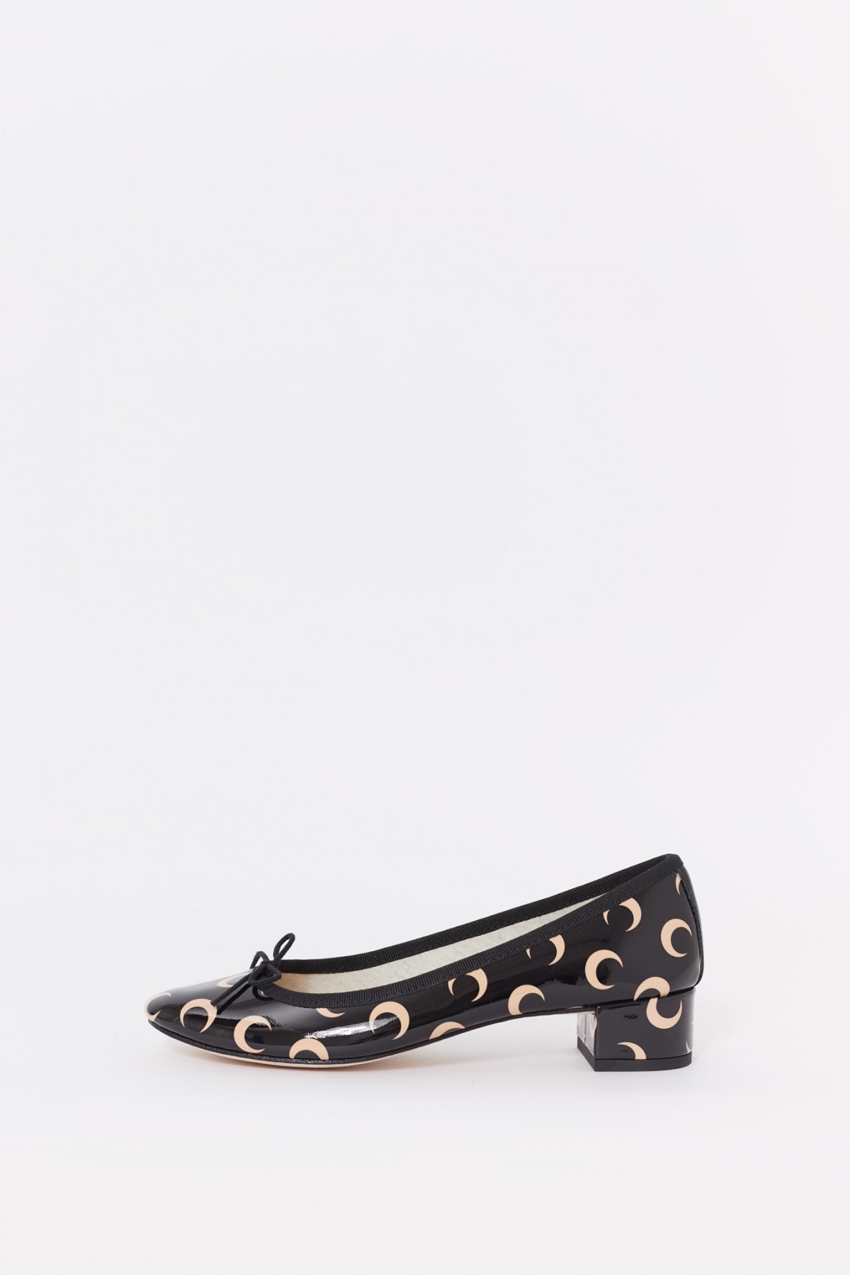 MARINE SERRE INVERSE TAN MOON PRINTED LEATHER X REPETTO SANDALS IAMNUE