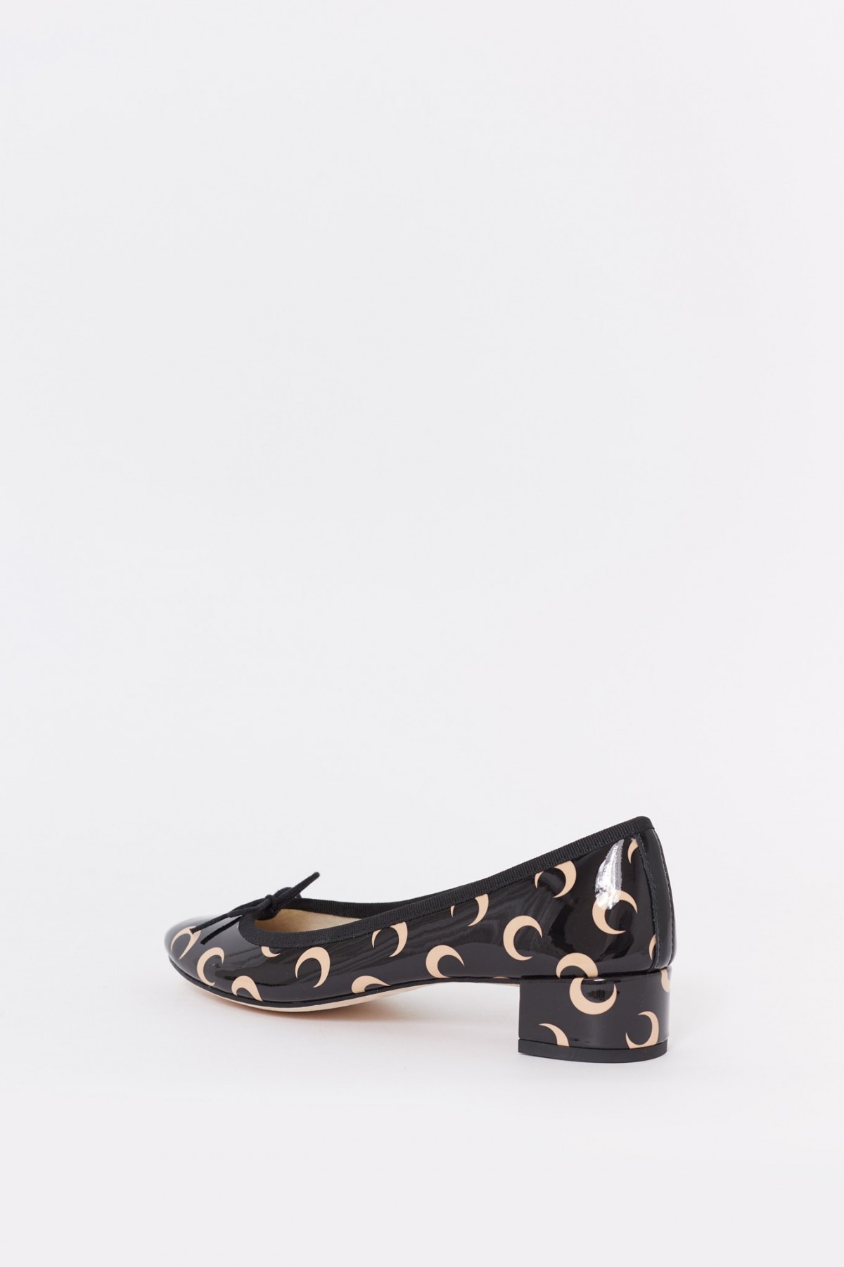 MARINE SERRE INVERSE TAN MOON PRINTED LEATHER X REPETTO SANDALS IAMNUE