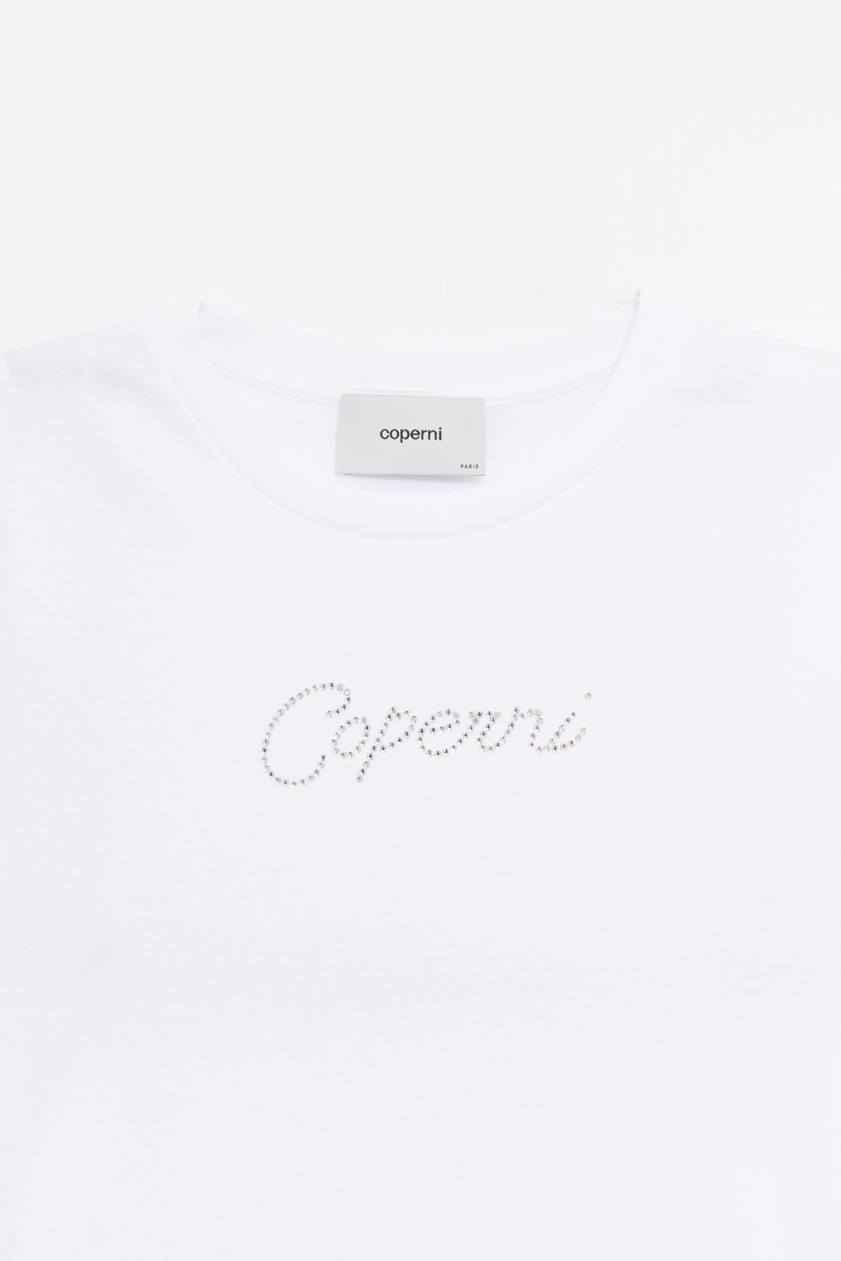COPERNI WHITE CRYSTAL LOGO T-SHIRT IAMNUE
