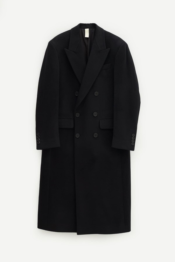 SUNFLOWER BLACK DB COAT IAMNUE