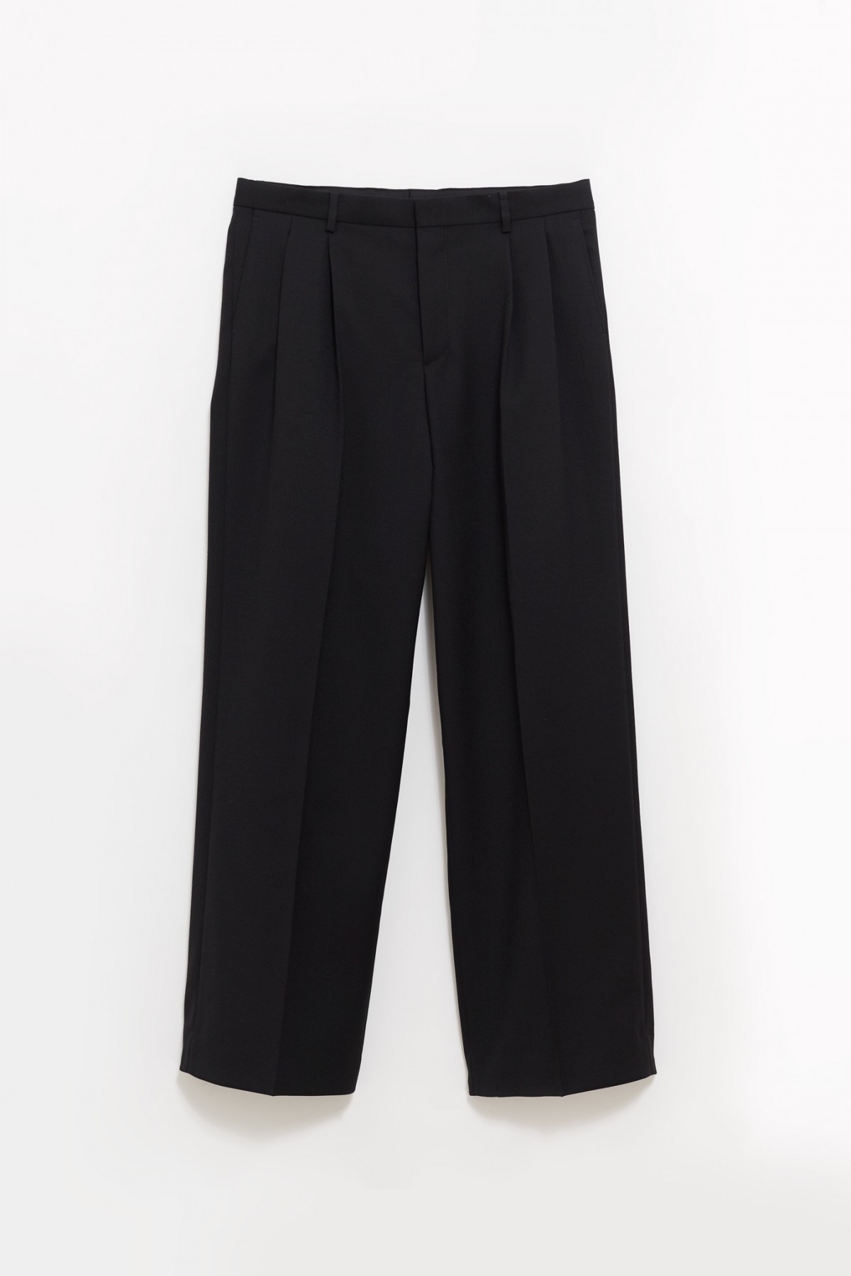 SUNFLOWER BLACK WIDE PLEATED TROUSER IAMNUE