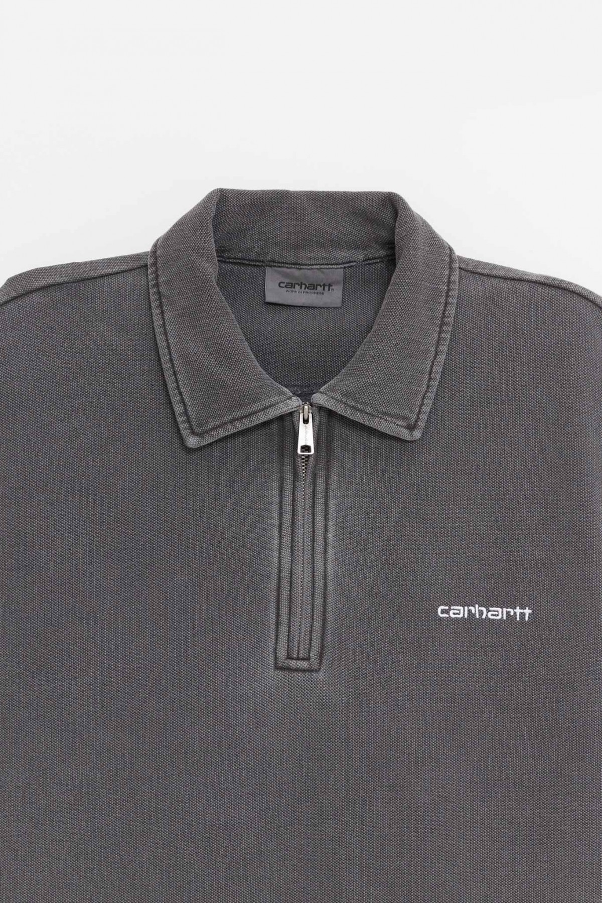 CARHARTT WIP BLACK WHITE PIQUE SCRIPT SWEATSHIRT IAMNUE
