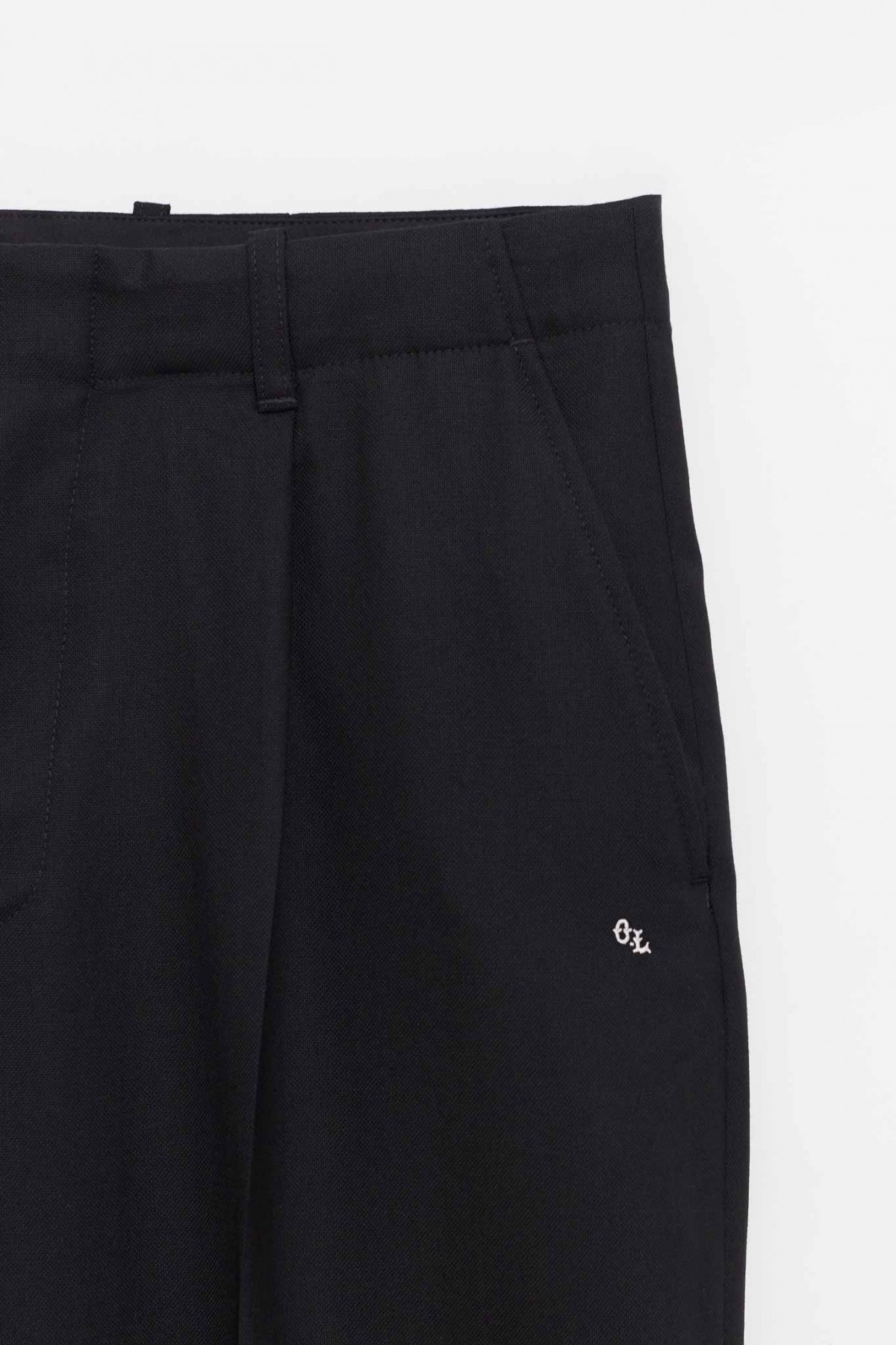 OUR LEGACY BLACK PANAMA BORROWED CHINO TROUSER IAMNUE