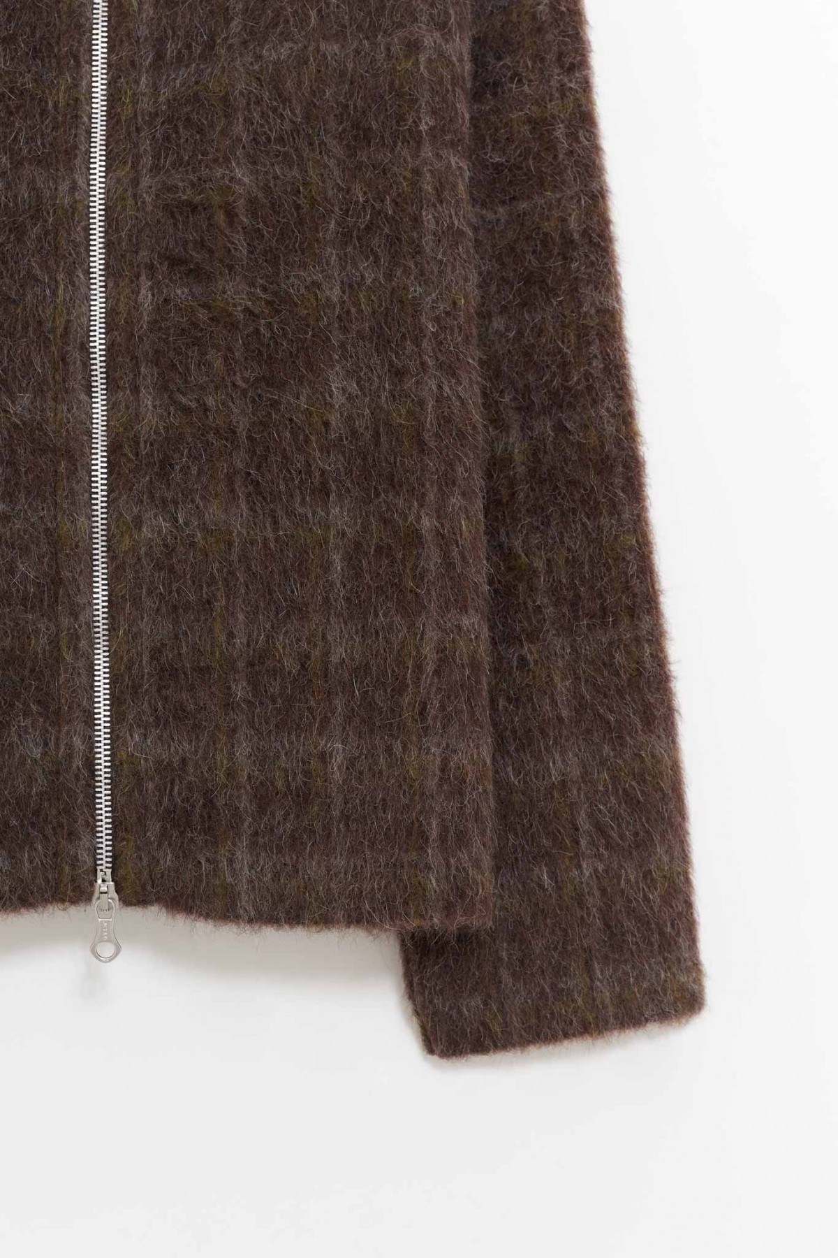 OUR LEGACY DORF CHECK FULL ZIP HOOD JACKET IAMNUE