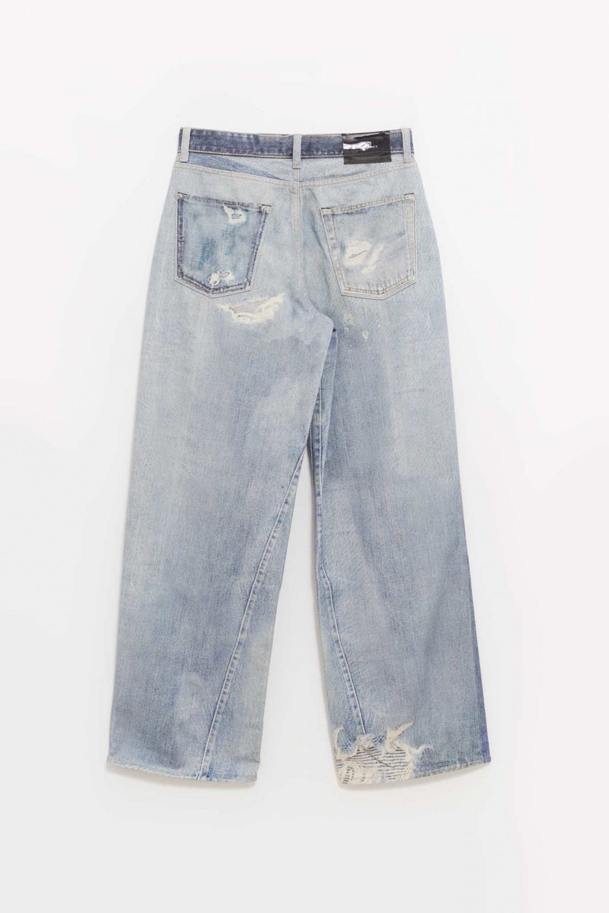 OUR LEGACY DIGITAL DENIM PRINT FULL CUT TROUSER IAMNUE