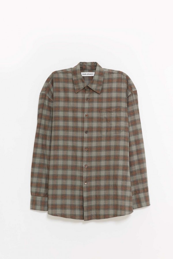 OUR LEGACY IOWA FLANNEL BORROWED SHIRT IAMNUE