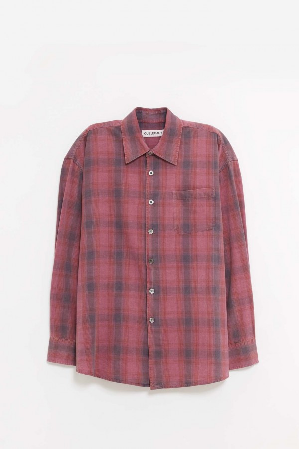 OUR LEGACY IDAHO FLANNEL BORROWED SHIRT IAMNUE