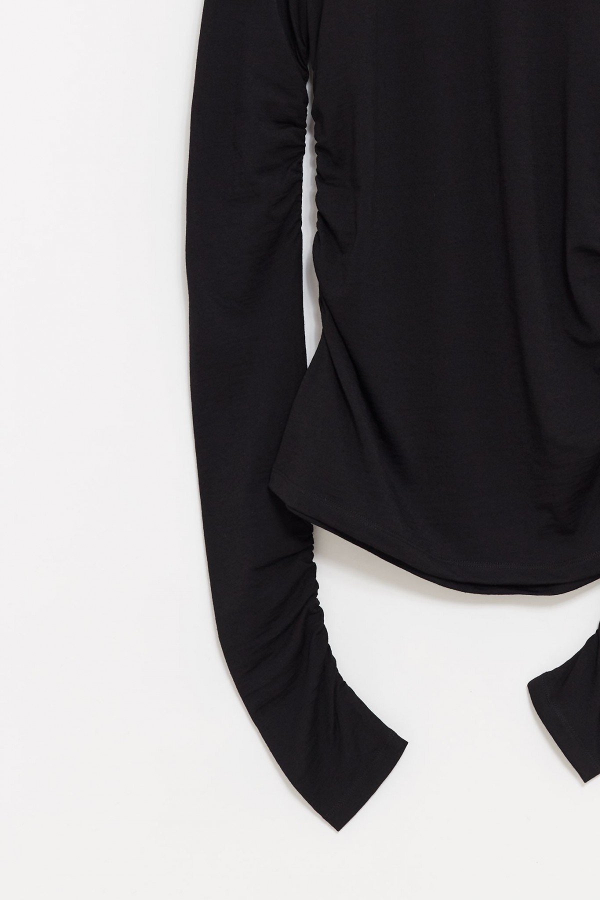 OUR LEGACY INTELLECTUAL BLACK STRAIN SLIM LONGSLEEVE T-SHIRT IAMNUE