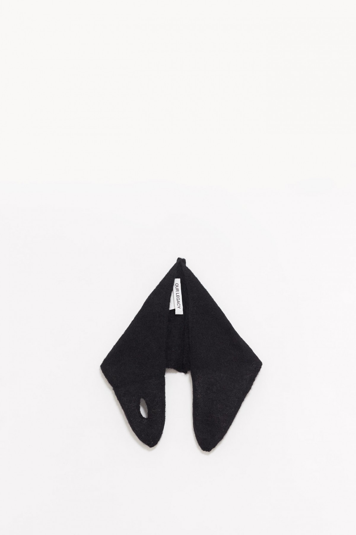 OUR LEGACY BLACK FUZZY MINIATURE SCARF IAMNUE