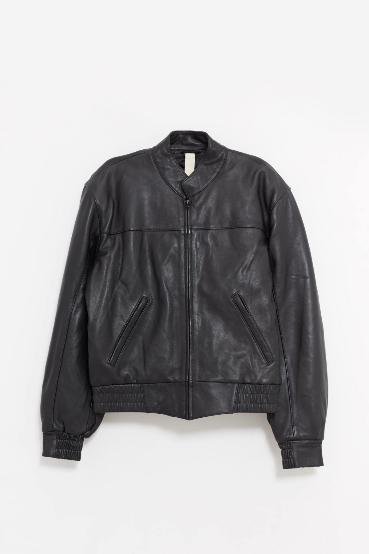 SUNFLOWER BLACK POLO BIKER JACKET IAMNUE