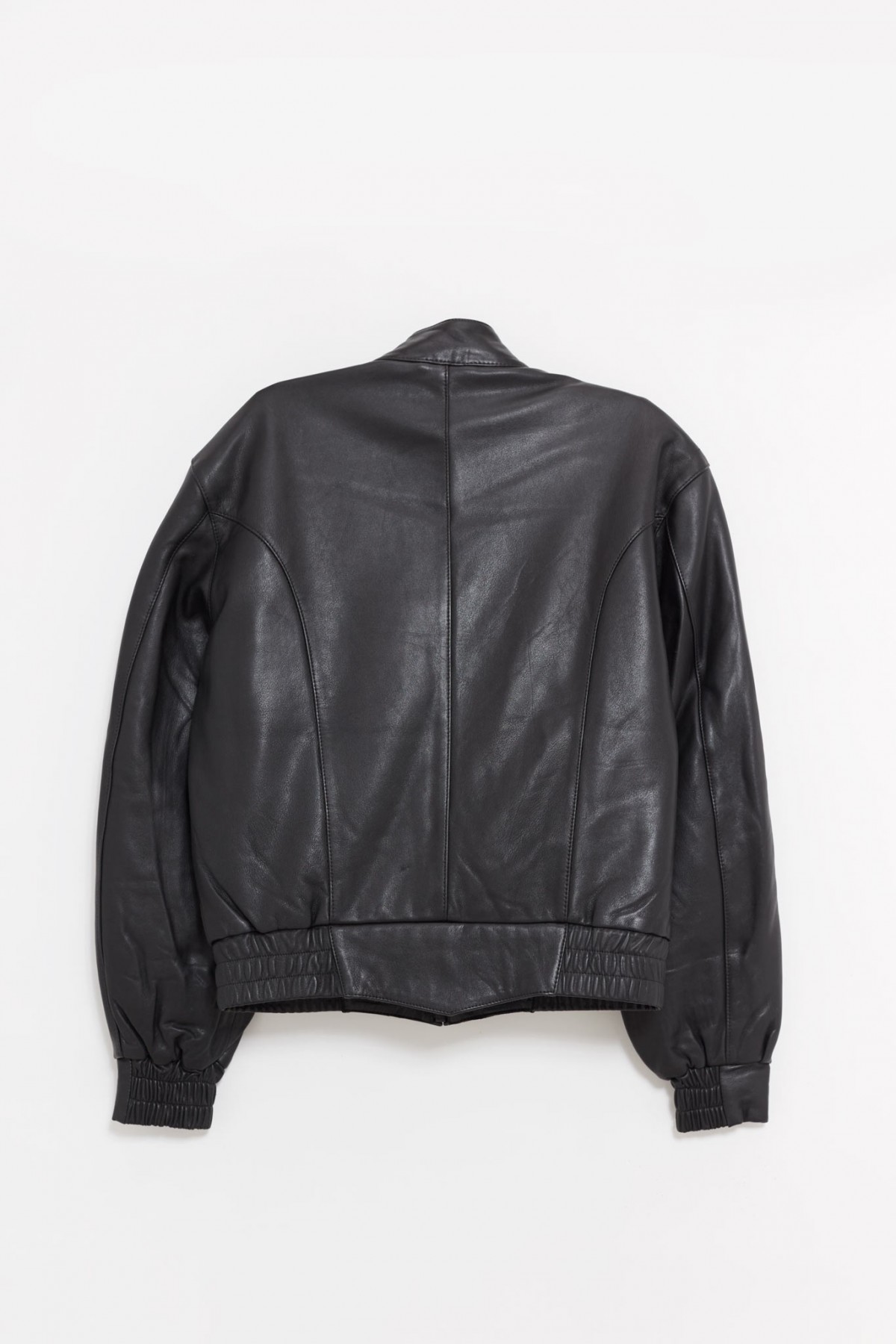 SUNFLOWER BLACK POLO BIKER JACKET IAMNUE