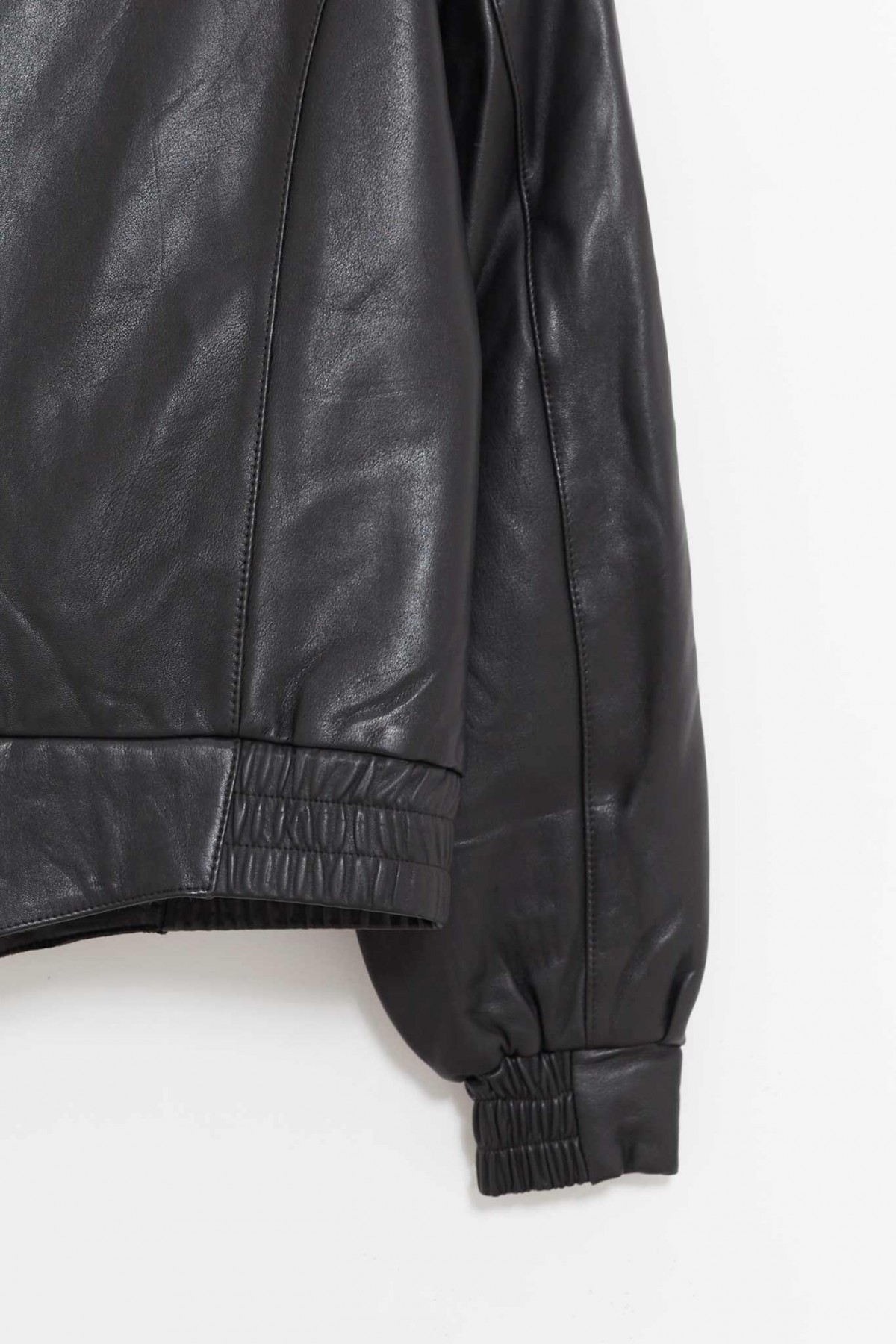 SUNFLOWER BLACK POLO BIKER JACKET IAMNUE