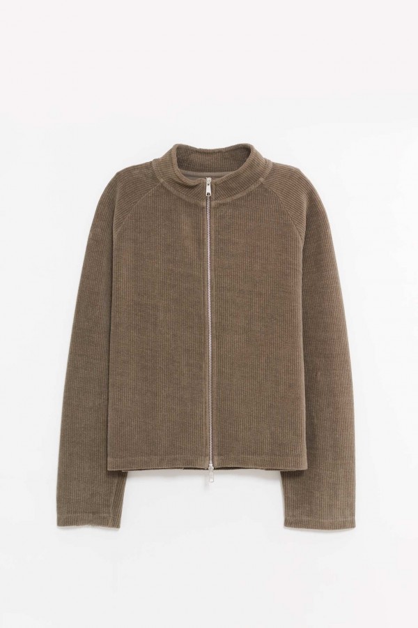 MFPEN FADED TAUPE LEISURE ZIP UP JACKET IAMNUE